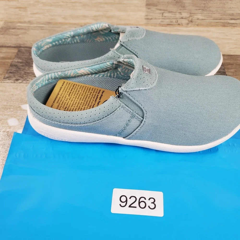 Spenco Siesta Nuevo Womens Slide Shoes Sz 7.5 B Blue Comfort Slip On Round Toe